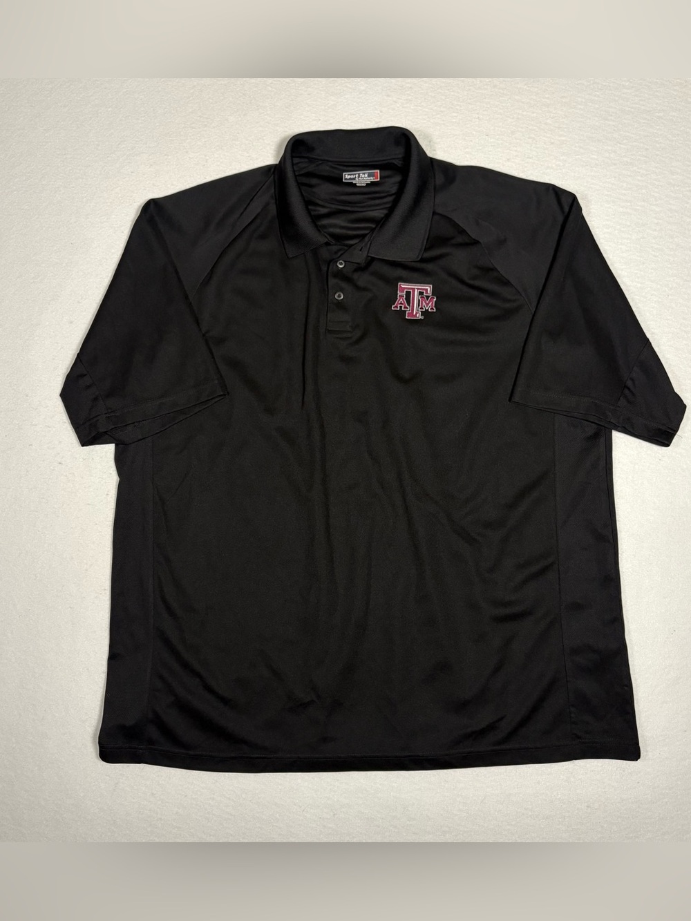 Sport-Tek Texas A&M Aggies Men’s Black Polo Short Sleeve Shirt, 3XL  #T0139
